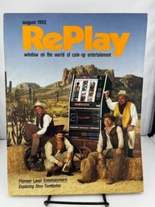 Replay Magazine Aug 1992 Issue Arcade Video Games Pioneer Laser - Picture 1 of 1