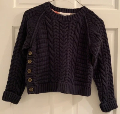 Auténtico suéter suéter de algodón tejido con cable Burberry para niños talla 10 Foto 1 de 4