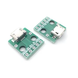 Micro USB Buchse Platine 5 Kontakte Leiterplatte Arduino Dip Adapter Lötbuchse - Bild 1 von 9