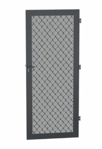 NEW Black Diamond Grille Metric Hinged Aluminium Screen Door 813 x 2032 x 19mm - Picture 1 of 1