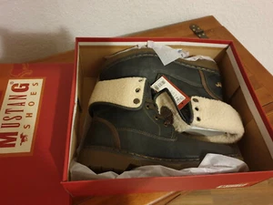 NEU Mustang Herrenschuhe Gr 41 Schuhe High Top, gefüttert Stiefel. (Graphit) - Bild 1 von 12
