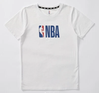 Boys girls childs  size 9  NBA White t-shirt tee Cotton Basketball NEW  3151 - Image 1 of 3