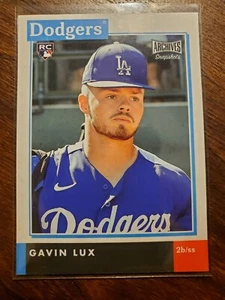 2020 Topps Archives Snapshots Base Gavin Lux #AS-GL Dodgers RC Rookie Exclusive - Picture 1 of 1