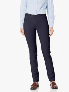 Izod navy adjustable waist size 16 Reg Skinny Chino Stretch School Uniform Nwt - Picture 1 of 10