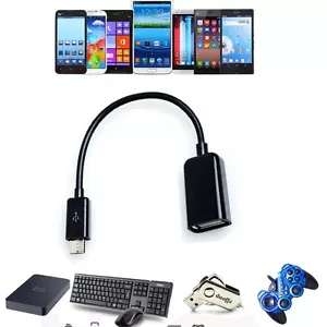 USB OTG Adapter Cable Cord For Lenovo Yoga Tablet 8 B6000 f B6000h/v #60043_xg - Picture 1 of 7