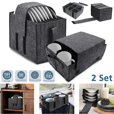 2er Filz Tassenhalter Camping Tellerhalter Wohnmobil Geschirrhalter Aufbewahrung - Bild 1 von 4