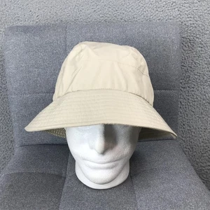 LL Bean Hat Cap Strap Back Large Beige Outdoor Hiking Fishing Sun Mens Polyester - Picture 1 of 8