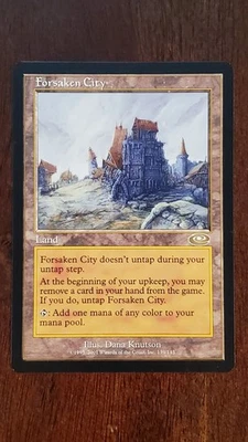 Forsaken City Planeshift EX/LP #139 MTG Magic the Gathering Land Rare - Image 1 of 4