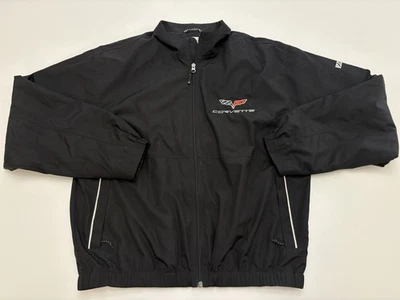 Men's VTG Cutter And Buck Ferrari Windbreaker Black Full Zip Jacket SZ LG - Image 1 of 4