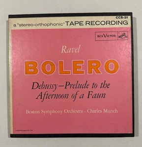 RAVEL / MUNCH / BOSTON SYMPH Bolero CCS21 Reel To Reel Audio 2 Track Stereo 1956 - Bild 1 von 4