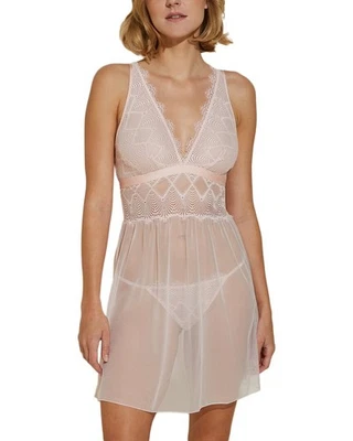 Cosabella Allure Babydoll女式粉色L — 第 1/3 张图片