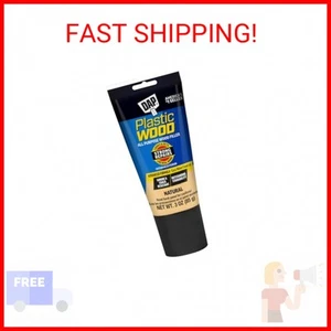 DAP Plastic Wood All Purpose Latex Wood Filler, Natural, 3 Oz (7079800580) - Picture 1 of 2