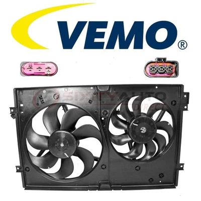 VEMO Right Engine Cooling Fan Assembly for 2008 Volkswagen R32 - Belts jw Foto 1 de 4