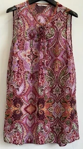 Tu Mini Dress 14 Mesh Sleeveless Lightweight Lace Up Detail Polyester - Picture 1 of 5