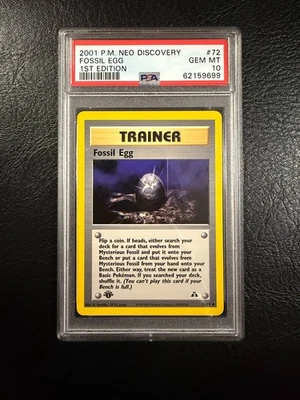 Pokemon Neo Discovery #72 - Fossil Egg - Gem Mint - 1st Edition - PSA 10! - Image 1 of 4
