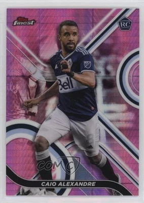 2022 Topps Finest MLS Pink Prism Refractor /125 Caio Alexandre #83 Rookie RC - Image 1 of 2