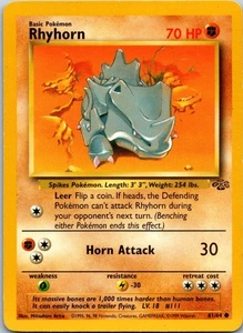 Rhyhorn Common Jungle 61/64 MP - Picture 1 of 2