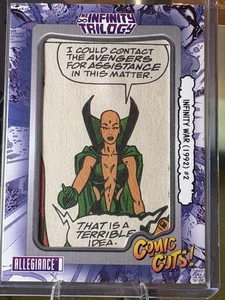 2022 UpperDeck Allegiance Marvel The Infinity Trilogy CC-8 12/50  Comic Cuts - Picture 1 of 2