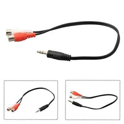 New Practical Audio cable For iPad 3.5mm Female For iPhone Jack To 2 Male - Image 1 of 4