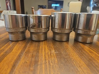 1 9/16, 1 3/4, 1 13/16 And 1 7/8  3/4 Drive 12 Point  SK sockets - Image 1 of 2