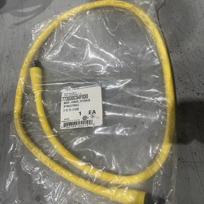 🔥Brad Harrison 773030C04F030 Cable Cordset Change Extension 3P M/F 3’, New🇺🇸 - Image 1 of 2