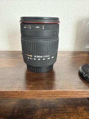 Sigma DC 18-200mm f/3.5-6.3 II HSM OS AF DC Lens For Canon - USA Seller - Image 1 of 4