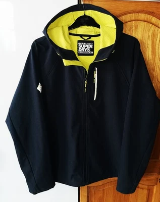 Superdry All Terrain Jkt 3XL XXXL Coat Jacket Navy & Yellow 5 Pockets Excellent  - Image 1 of 4
