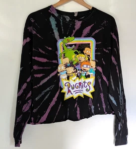 Nickelodeon 90s Rugrats Tie Dye Graphic Black Purple Short T Shirt 3XL - Bild 1 von 7