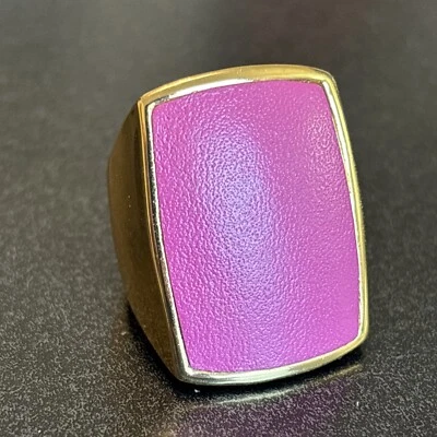 Anillo Diane Von Furstenberg Chapado en Oro Rosa Distintivo DVF Talla 6 De Colección Foto 1 de 4