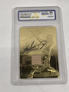 2000 Gold Collectibles Ken Griffey Jr ⚾️ Feel The Game WCG M-9 23KT Gold ~ Bat - Picture 1 of 3