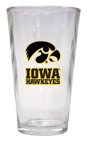 Iowa Hawkeyes 16 oz Pint Glass 3-Pack Cover