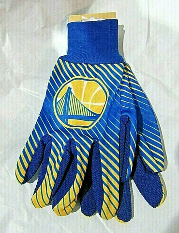 NBA Golden State Warriors Striped Utility Gloves by WinCraft Cover
