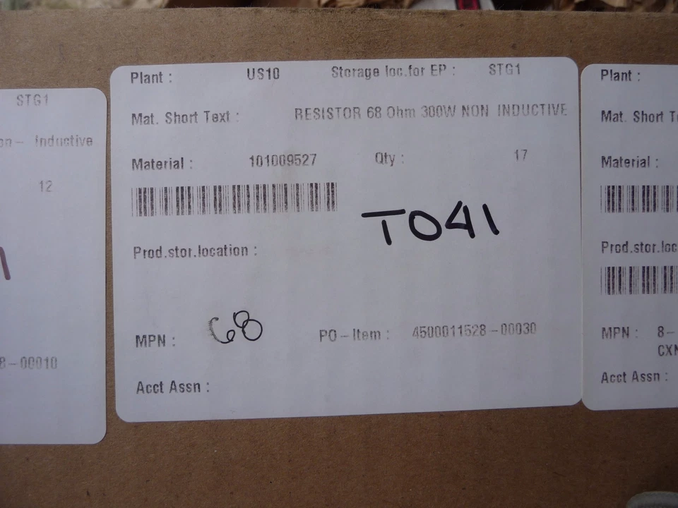 68 OHM Resistor 300 Watts Non inductive - Image 1 of 1