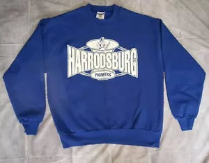 Vintage Y2k College Crewneck Harrodsburg Pioneers. Missing Size Tag - Picture 1 of 6