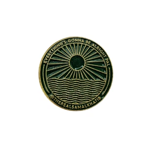 Sam Alkhatib Everything's Gonna be Alright Pal Logo Lapel Pin + Sticker Pack - Picture 1 of 4