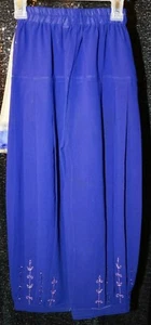 Girls blue pleated crop pants from India sz 30 see for more info - Picture 1 of 2