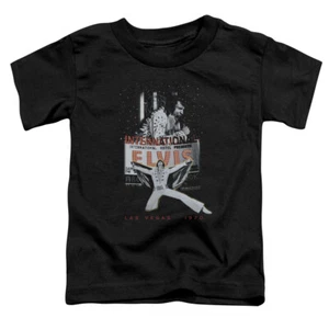 Elvis Presley Toddler T-Shirt Las Vegas 1970 Black Tee - Picture 1 of 1
