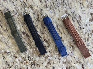 New Canvas Watch Straps 18mm 20mm 22mm - Picture 1 of 4