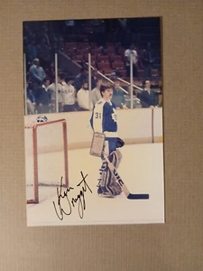 AUTOGRAPHED TORONTO MAPLE LEAFS POSTCARD Ken Wregget   6 X 4"  - Imagen 1 de 2