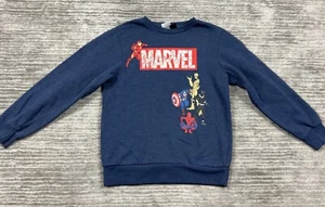 Marvel Sweatshirt Womens Large Blue Graphic Long Sleeve Fleece Lined - Picture 1 of 11