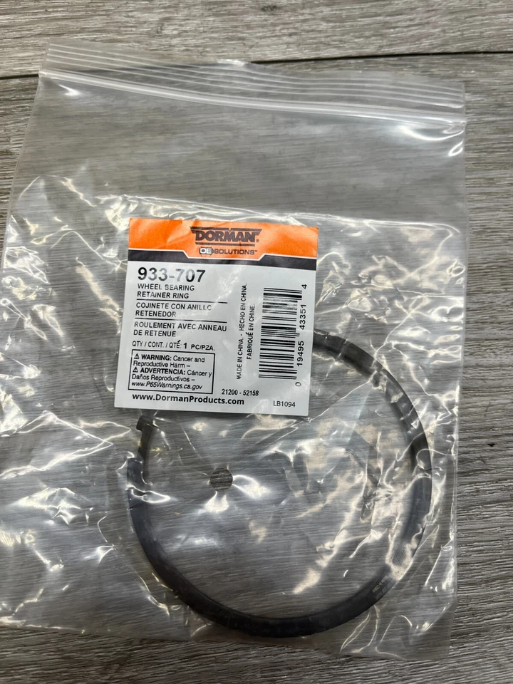 Anillo de retención de cojinete de rueda Dorman 933-707 para modelos Nissan 4021450Y00 Foto 1 de 1
