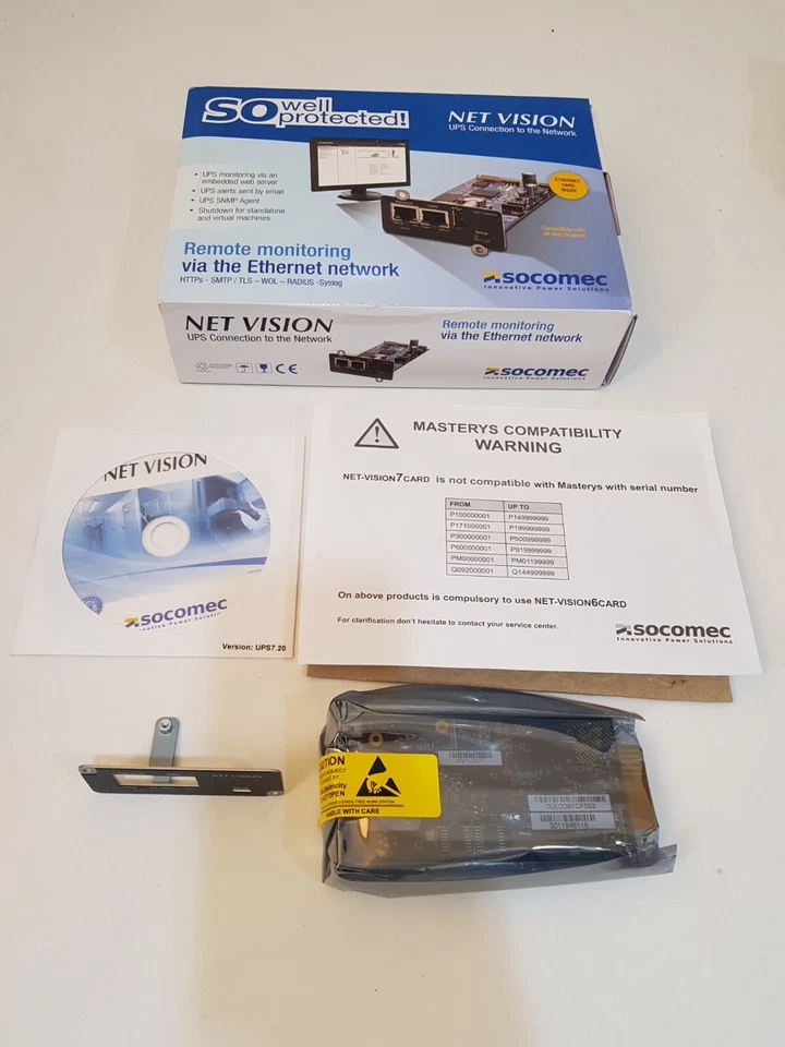 Socomec Web Adaptor/ Snmp Card Net-Vision7Card ,ver 7.20 - Image 1 of 4