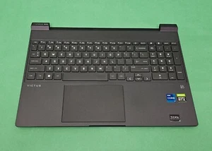 HP Victus 15-FA0023DX 15.6"OEM Palmrest Touchpad Keyboard Assembly N01688-001 - Afbeelding 1 van 4