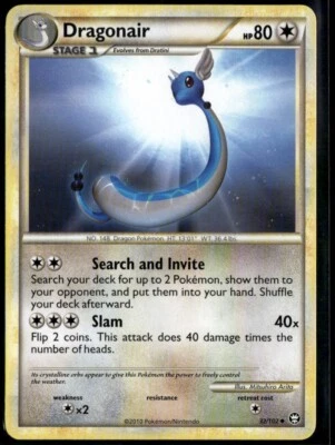 Dragonair Uncommon - HGSS Triumphant 32/102 2010 LP+ Pokemon Card - Image 1 of 2