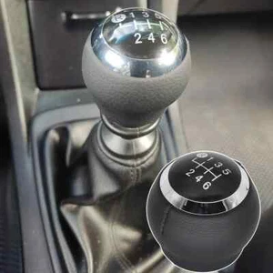 For Toyota Corolla Rav4 Avensis Verso Pu Leather 6 Speed Manual Gear Shift Knob - Picture 1 of 6