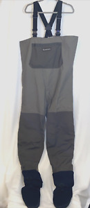 Simms - Toray  Fishing  Waders  Bib Suspenders Neoprene Foot Nylon Top XL Brown