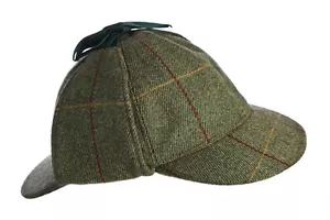 DEERSTALKER HAT WOOL TWEED FOR HUNTING SHOOTING FISHING NEW - Picture 1 of 1