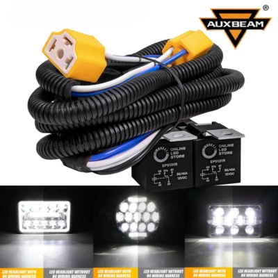 H4 LED Headlight Relay Intensifier Wiring Harness For Toyota Tacoma Pickup Truck - Image 1 of 4