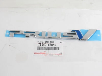 Genuine OEM Toyota 75442-47060 "PRIUS V" Trunk Emblem Nameplate 2012-17 Prius V - Image 1 of 2