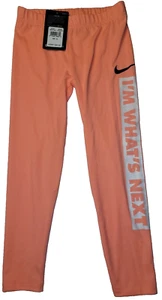 Nike Girls Leggings DRI-FIT Size 6X Atomic Pink "I'm What's Next" FREE SHIP $30 - Picture 1 of 8